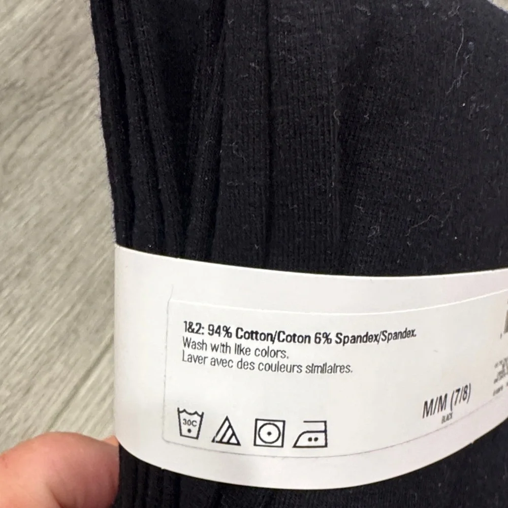 The Children's Place Black Capri Leggings 2-Pack - Girls Size Medium 7/8 f4
